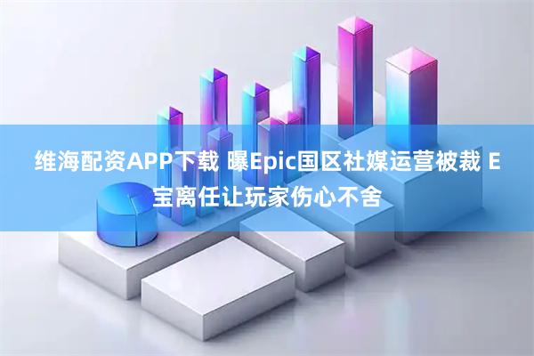 维海配资APP下载 曝Epic国区社媒运营被裁 E宝离任让玩家伤心不舍